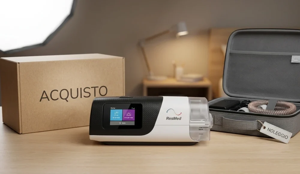 CPAP a noleggio o acquisto? Come calcolare la scelta Più conveniente per le apnee notturne
